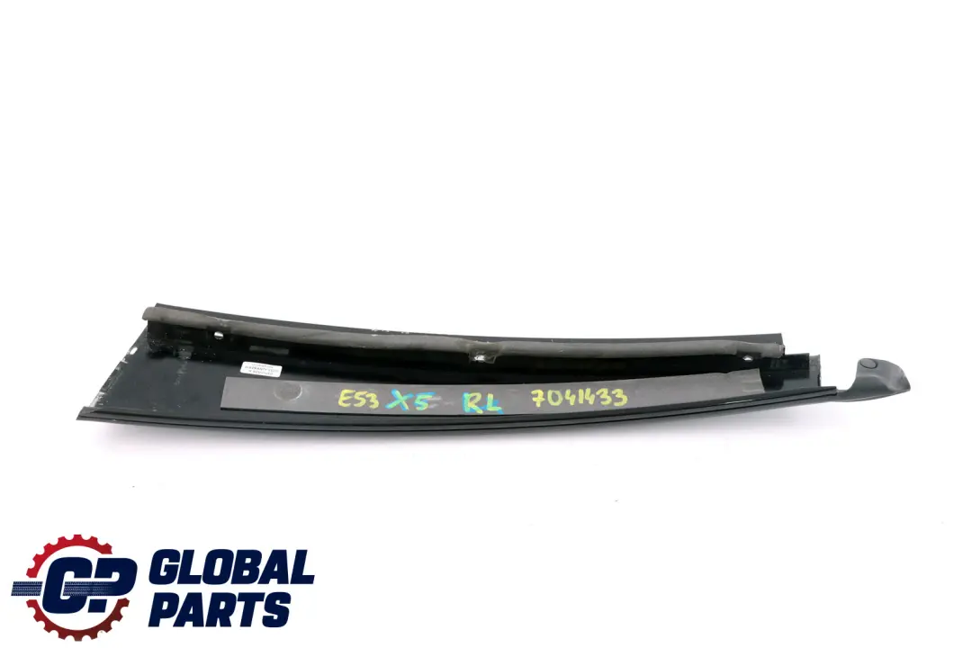BMW X5 E53 Couvercle Colonne B Porte Arrière Gauche Noir Noir Brillant - SKU 7041433 - Numéro de pièce 7041433