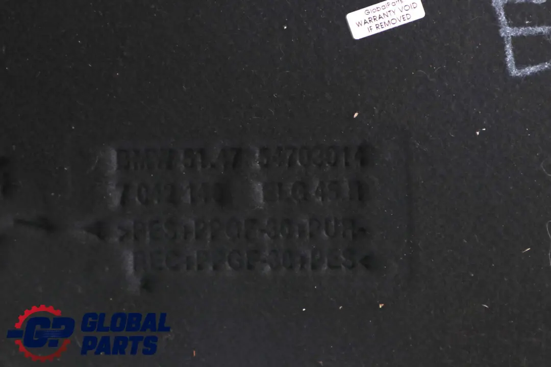 BMW E65 E66 Copertura Ruota di Scorta Pavimento del Bagagliaio - SKU 7042140 - Numero di parte 51477042140