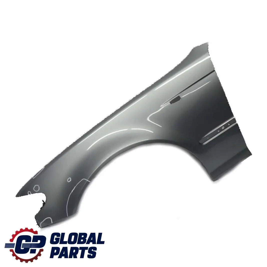BMW 3 E46 Saloon Touring Front Left N/S Side Panel Fender Wing Silbergrau - A08 - SKU 7042323-SBG - Part number 7042323