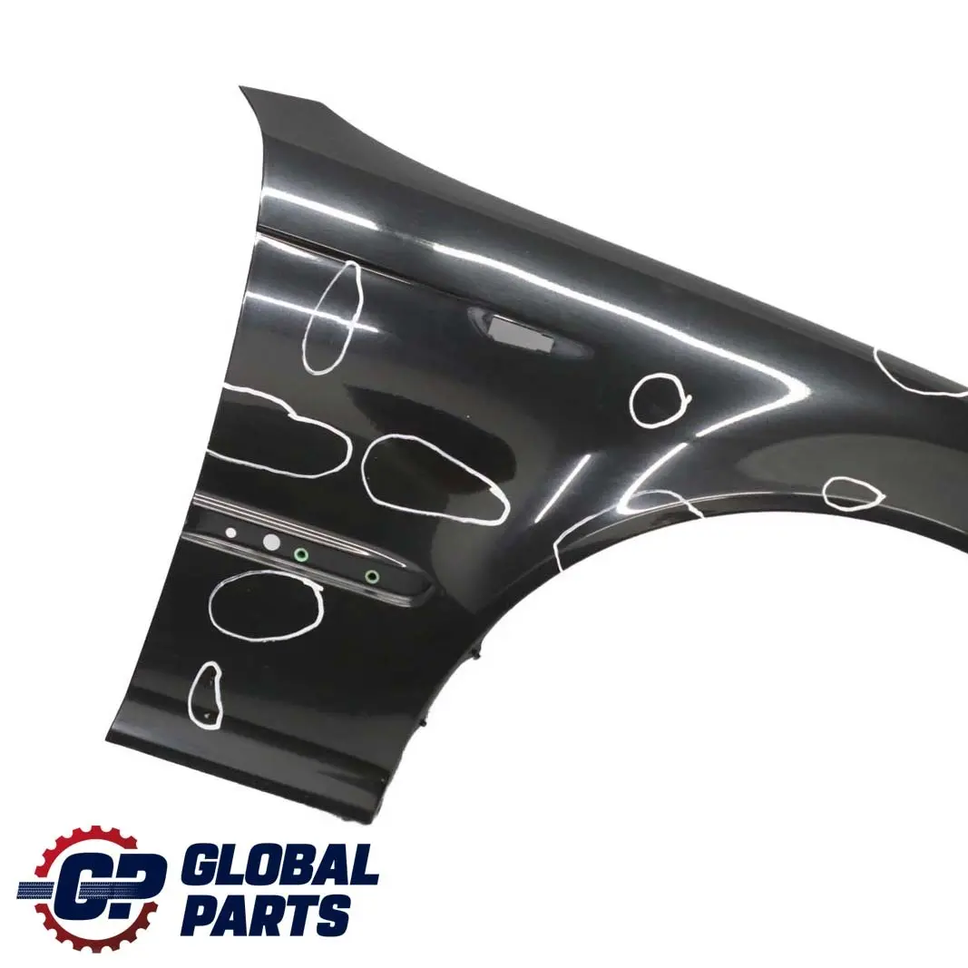 BMW 3 E46 Saloon Touring Front Right O/S Side Panel Fender Wing Schwarz 2 Black - SKU 7042324-SCH - Part number 7042324