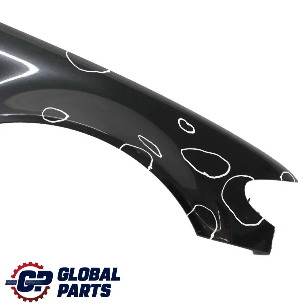 BMW 3 E46 Saloon Touring Front Right O/S Side Panel Fender Wing Schwarz 2 Black - SKU 7042324-SCH - Part number 7042324