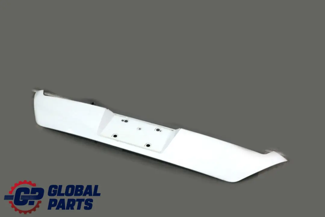 BMW 7 E65 Japan Tailgate Trunk Lid Finisher Licence Holder Alpine White 300 - SKU 7042952-AW - Part number 7042952