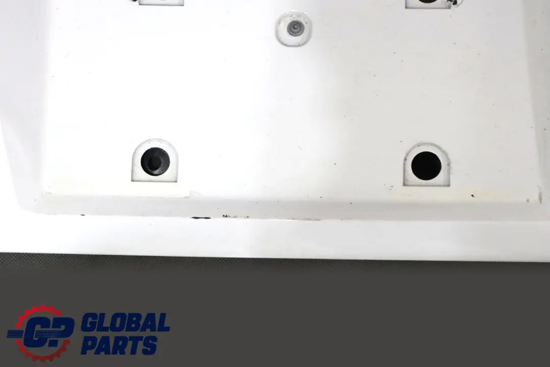 BMW 7 E65 Japan Tailgate Trunk Lid Finisher Licence Holder Alpine White 300 - SKU 7042952-AW - Part number 7042952