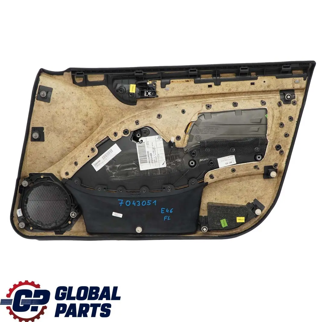 BMW 3 E46 Saloon Touring Front Left N/S Trim Panel Door Card Cloth Anthracite - SKU 7043051 - Part number 7043051
