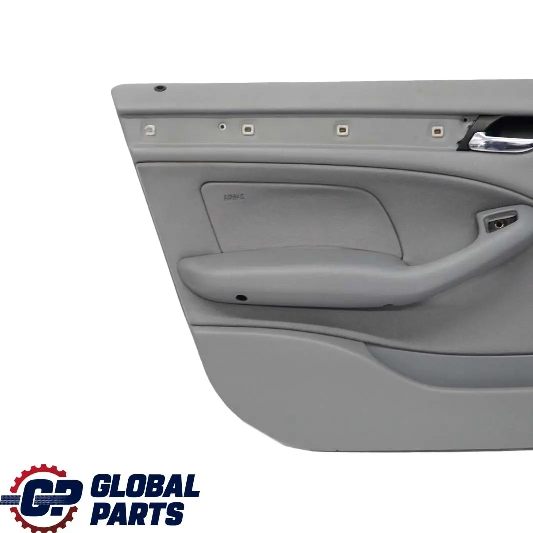 BMW 3 E46 Saloon Touring Front Left N/S Trim Panel Door Card Cloth Fabric Grey - SKU 7043053 - Part number 7043053