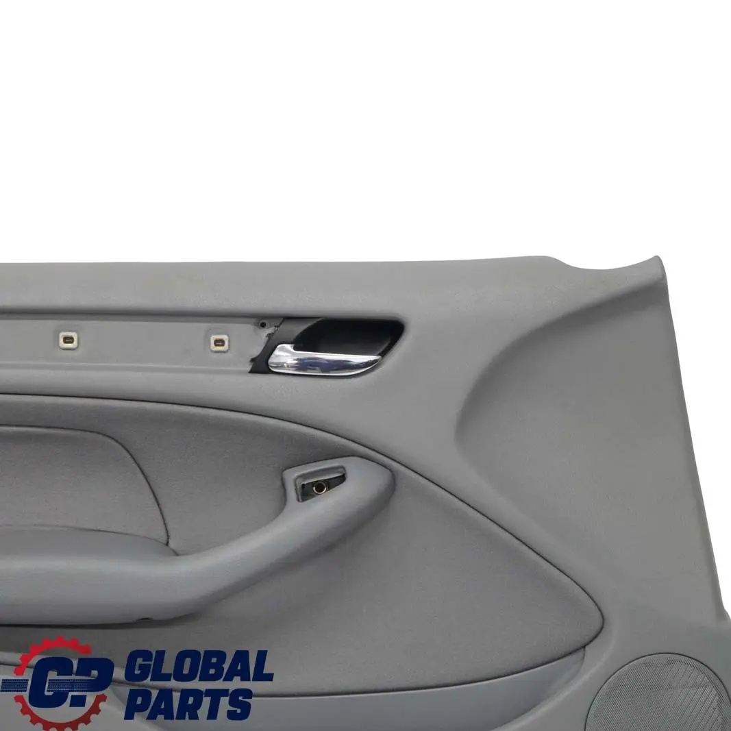 Front Left N/S Trim Panel Door Card Cloth Fabric Grey to BMW 3 E46 Saloon Touring with Part number 7043053 BMW 3 E46 Saloon Touring Front Left N/S Trim Panel Door Card Cloth Fabric Grey - SKU 7043053 - Part number 7043053