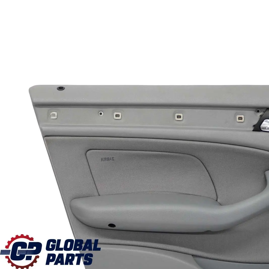 BMW 3 E46 Saloon Touring Front Left N/S Trim Panel Door Card Cloth Fabric Grey - SKU 7043053 - Part number 7043053
