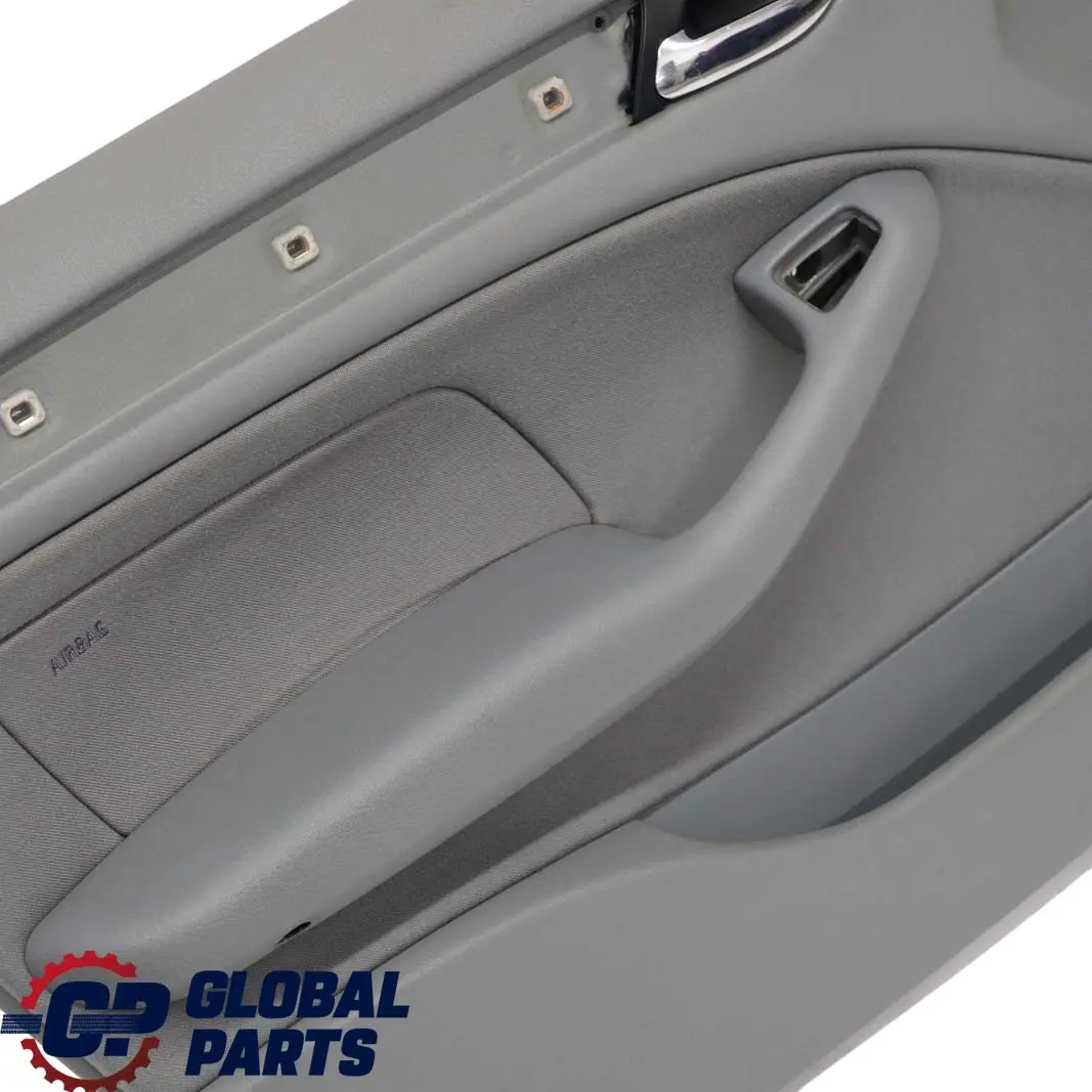 BMW 3 E46 Saloon Touring Front Left N/S Trim Panel Door Card Cloth Fabric Grey - SKU 7043053 - Part number 7043053