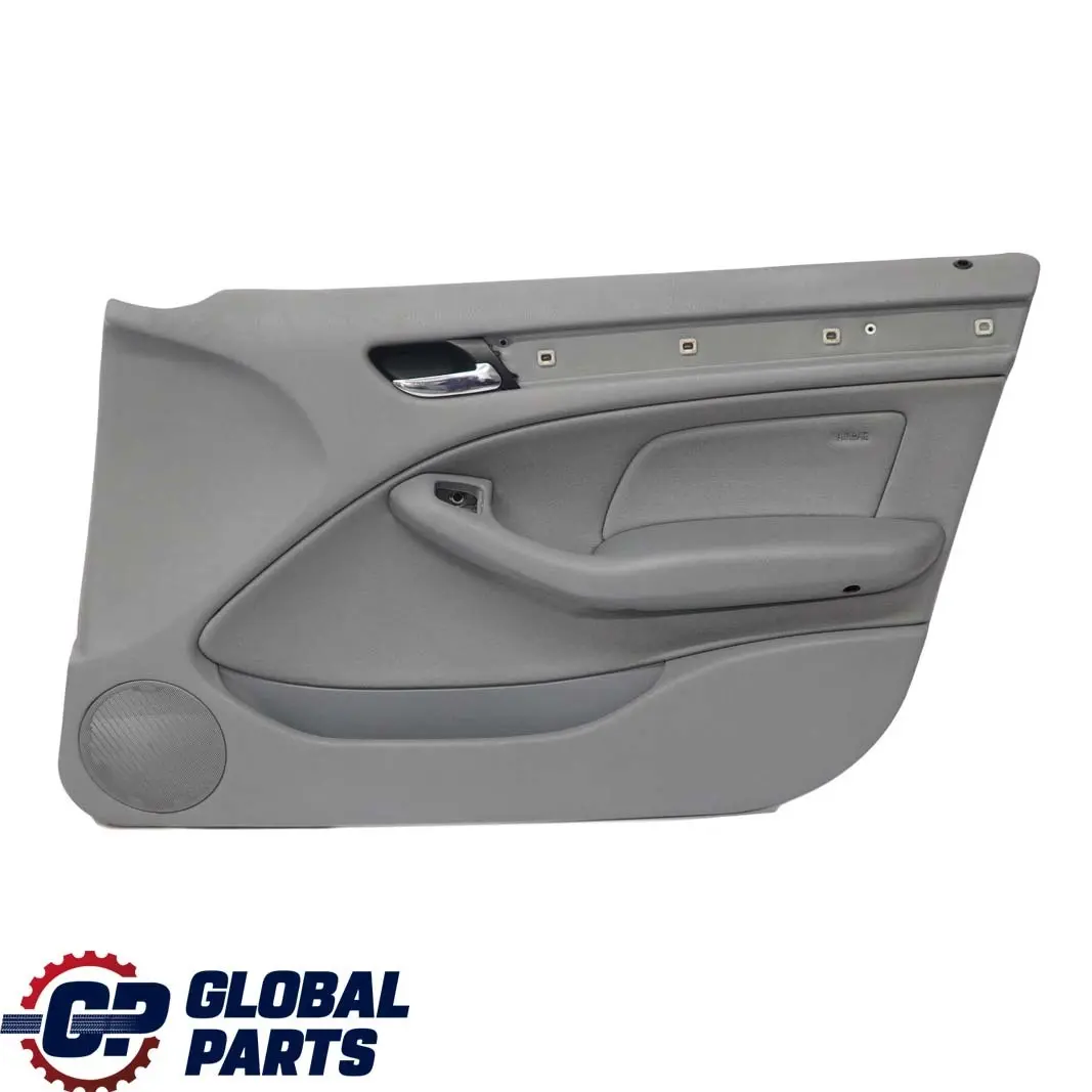 BMW 3 E46 Saloon Touring Front Right O/S Trim Panel Door Card Cloth Fabric Grey - SKU 7043054 - Part number 7043054