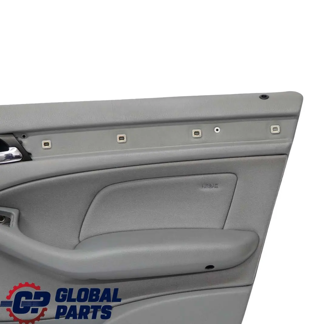 BMW 3 E46 Saloon Touring Front Right O/S Trim Panel Door Card Cloth Fabric Grey - SKU 7043054 - Part number 7043054