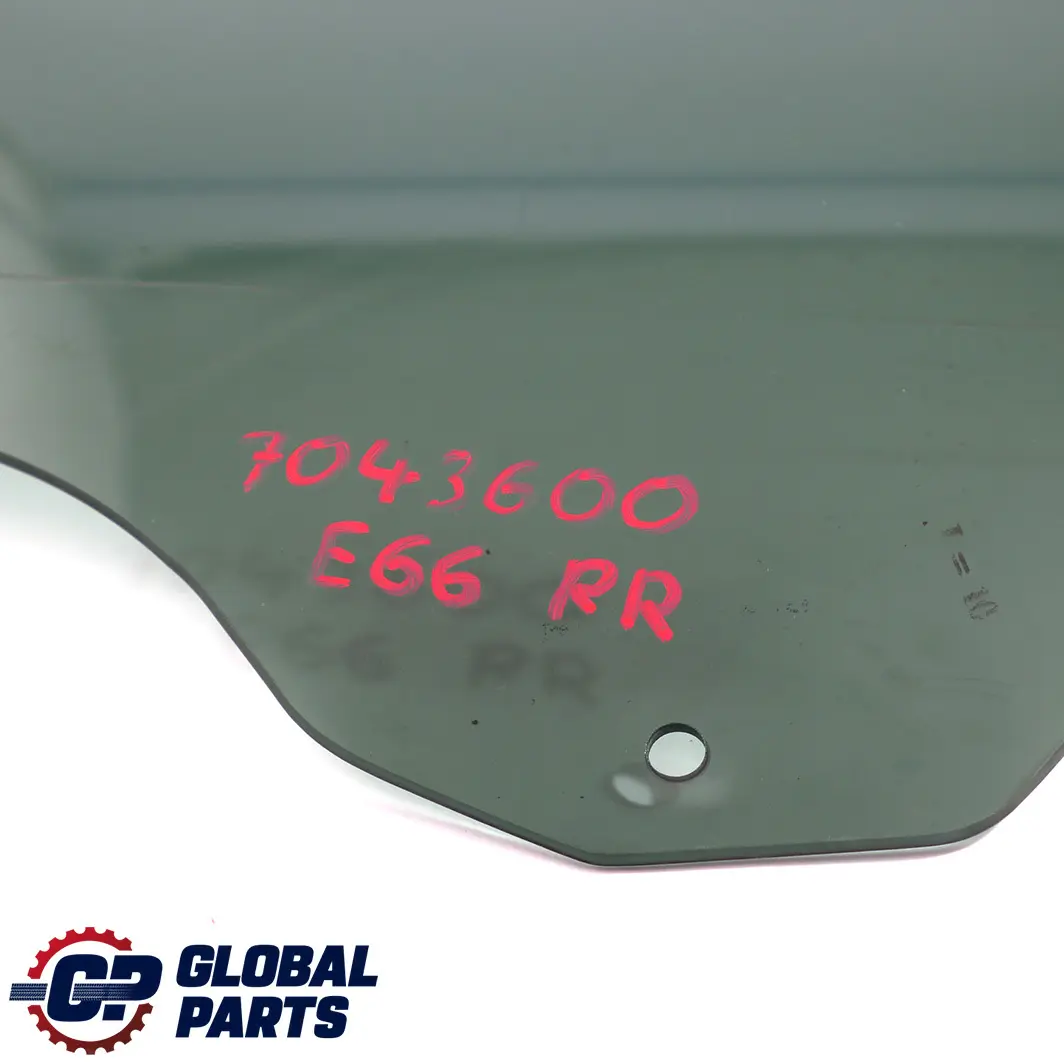 BMW 6 Series E66 Rear Right Side Door O/S Window Glass Black AS3 - SKU 7043600 - Part number 7043600