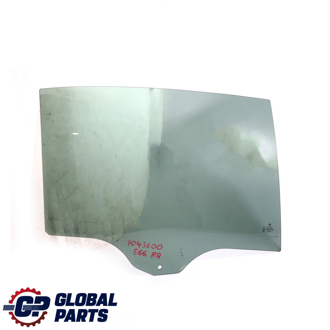 Puerta Trasera Derecha Ventana Cristal Negro AS3 para BMW E66 con número de pieza 7043600 BMW E66 Puerta Trasera Derecha Ventana Cristal Negro AS3 - SKU 7043600 - Número de pieza 7043600