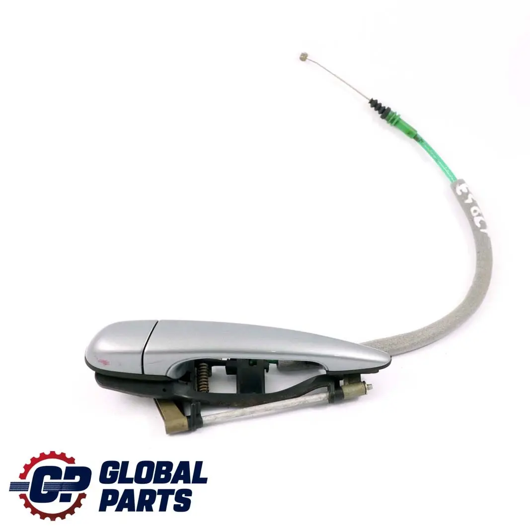 BMW E46 Exterior Manija De La Puerta Trasera Izquierda Silbergrau Gris Plata A08 - SKU 7044841-SBG - Número de pieza 7044841