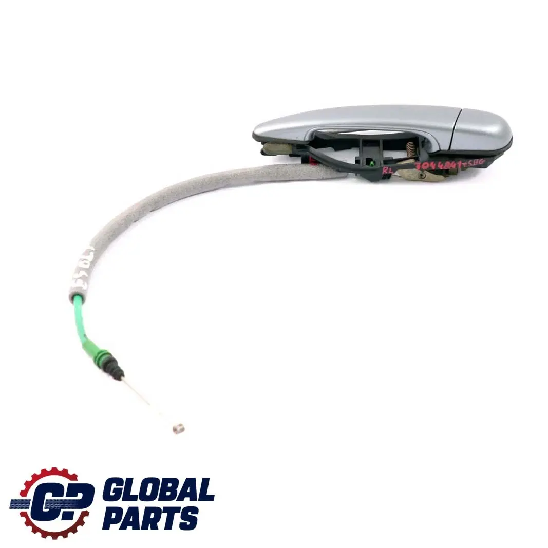 Türaussengriff Tür Hinten Links Silbergrau Metallic A08 für BMW 3 er E46 mit Teilenummer 7044841 BMW 3 er E46 Türaussengriff Tür Hinten Links Silbergrau Metallic A08 - SKU 7044841-SBG - Teilenummer 7044841