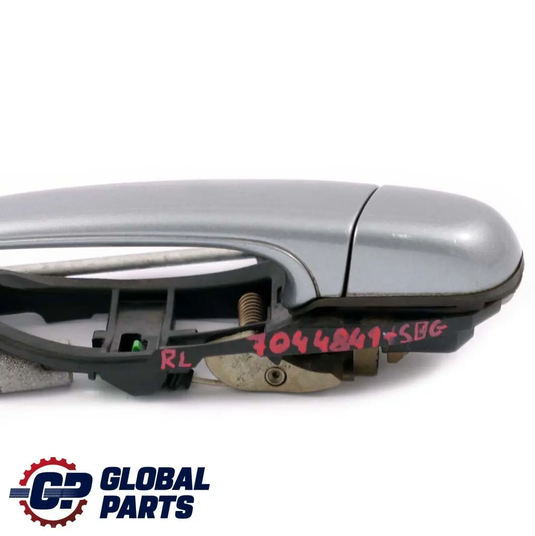 BMW 3 Series E46 Outside Door Handle Rear Left N/S Silbergrau Silver Grey A08 - SKU 7044841-SBG - Part number 7044841