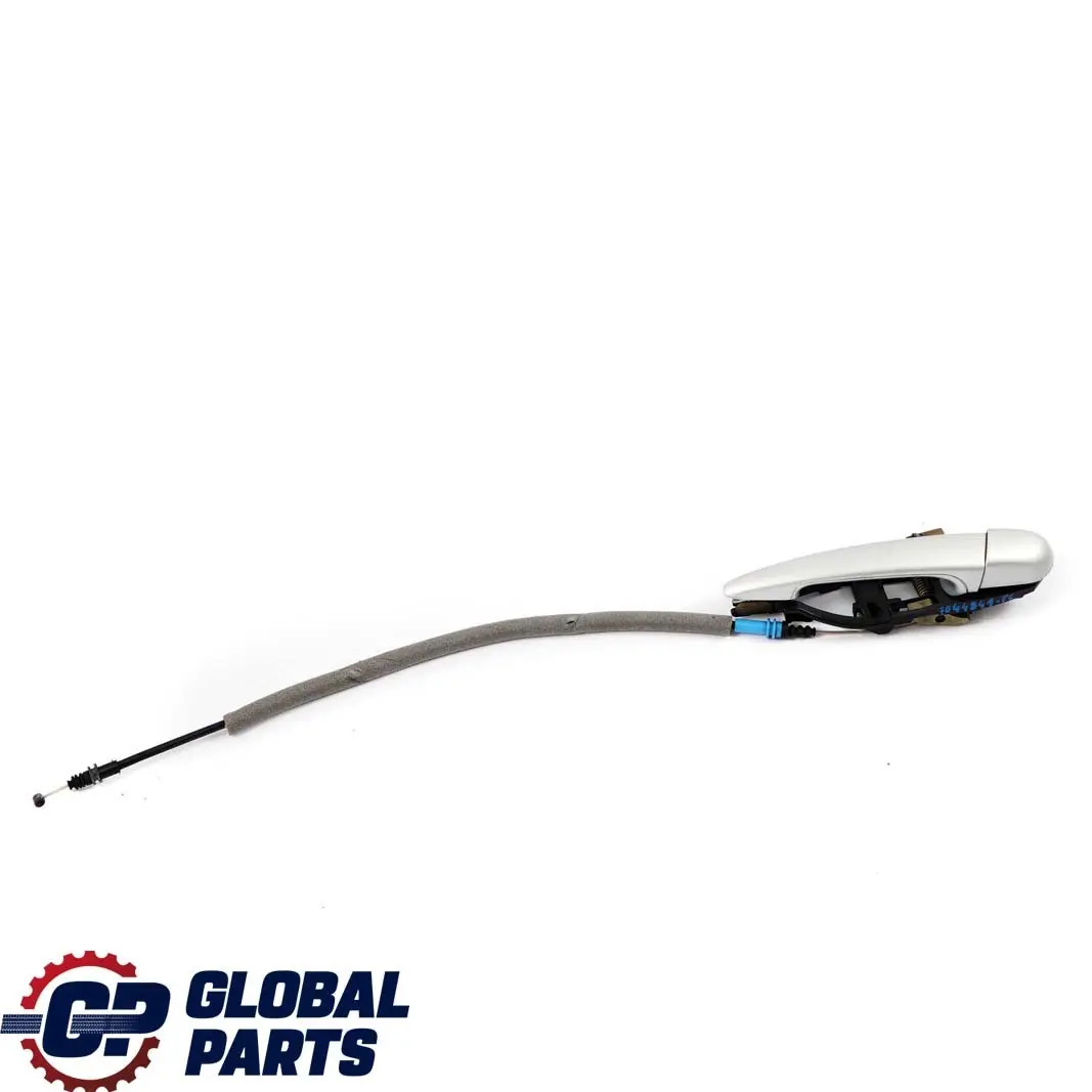 BMW E46  Exterieur de Poignee Porte Arriere Gauche Argent Titane Metal - 354