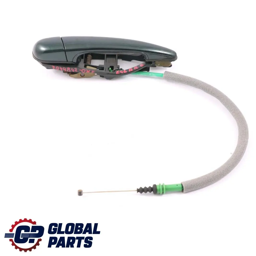 BMW 3 E46 Outside Door Handle Rear Right O/S Oxfordgruen Oxford Green 7044842