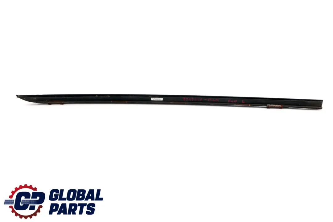 BMW 5 Series E60 Front Left N/S Windscreen Drip Moulding Trim Black Matt - SKU 7045447-BLK - Part number 7045447