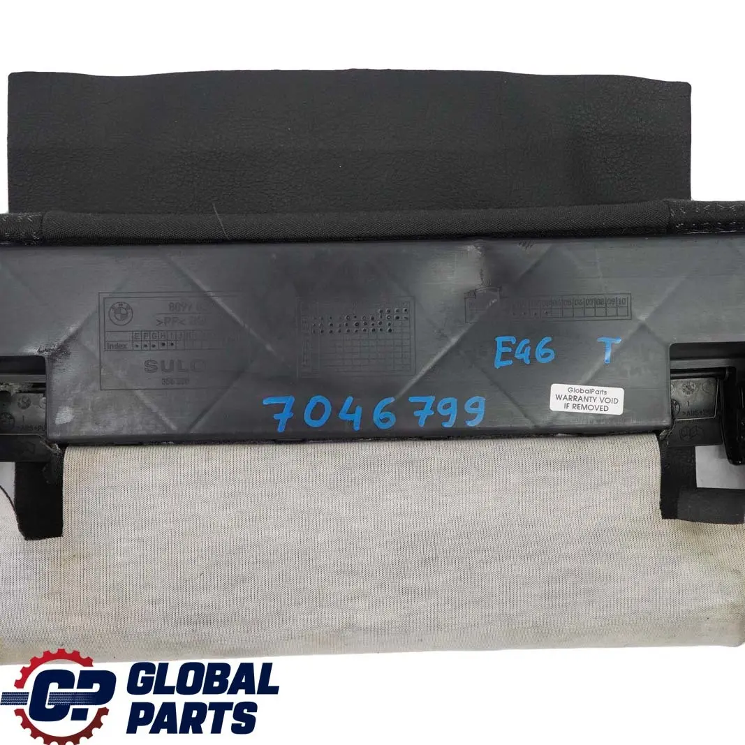 BMW 3 E46 Kombi Touring Rücksitz Leiste Bezug Isofix Schwarz Stoff Jacquard - SKU 7046799 - Teilenummer 7046799