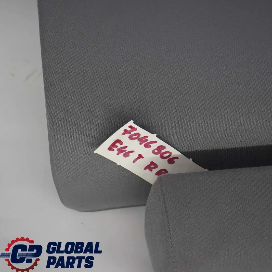 Asiento Trasero Derecho Funda Respaldo Tela Jacquard Gris para BMW E46 Touring con número de pieza 7046806 BMW E46 Touring Asiento Trasero Derecho Funda Respaldo Tela Jacquard Gris - SKU 7046806 - Número de pieza 7046806