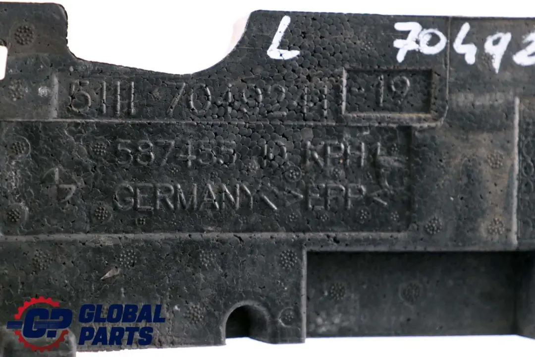 Stoßstange Absorber BMW E60 E61 Stoßdämpfer Schaumstoff Vorne Links für mit Teilenummer 7049241 Stoßstange Absorber BMW E60 E61 Stoßdämpfer Schaumstoff Vorne Links - SKU 7049241 - Teilenummer 7049241