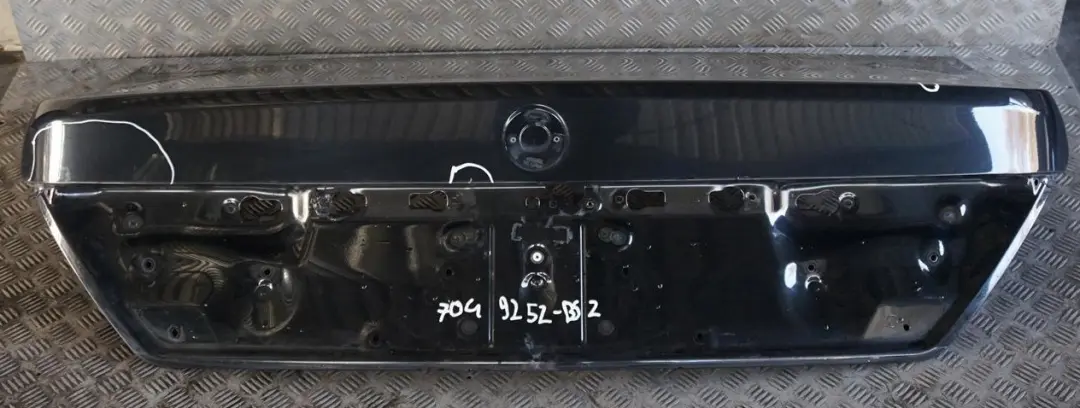 Genuine BMW 7 Series E65 E66 2 Trunk Lid Boot Tailgate Black Sapphire Metallic to with Part number 7049252 Genuine BMW 7 Series E65 E66 2 Trunk Lid Boot Tailgate Black Sapphire Metallic - SKU 7049252-BS2 - Part number 7049252