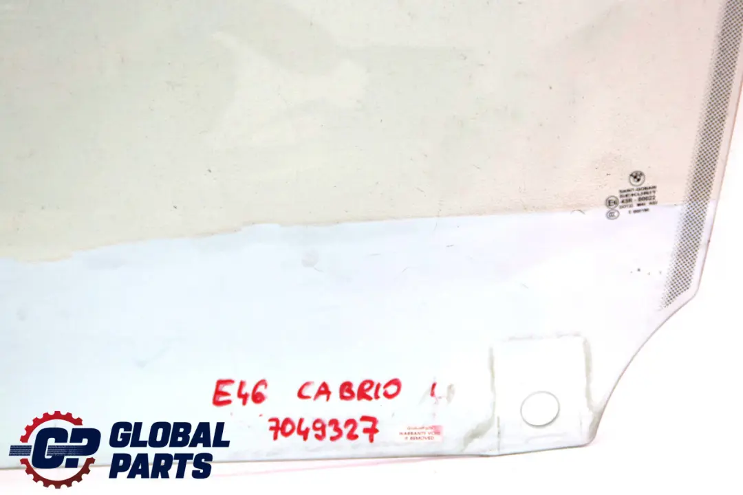BMW 3 er E46 Cabrio Seitenscheibe Grün Tür Vorne Links Gruen AS2 - SKU 7049327 - Teilenummer 7049327