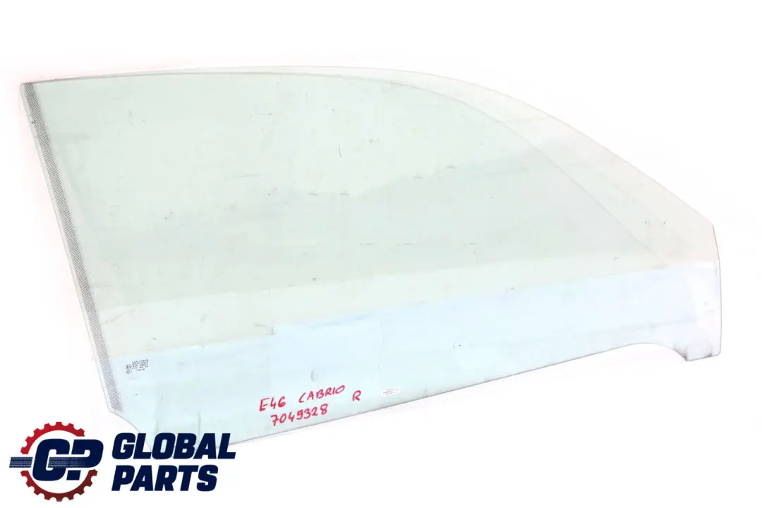 BMW 3 Series E46 Cabrio Front Right Door O/S Side Window Glass AS2 - SKU 7049328 - Part number 7049328