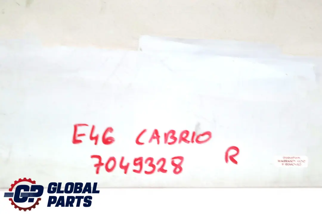 BMW 3 Series E46 Cabrio Front Right Door O/S Side Window Glass AS2 - SKU 7049328 - Part number 7049328