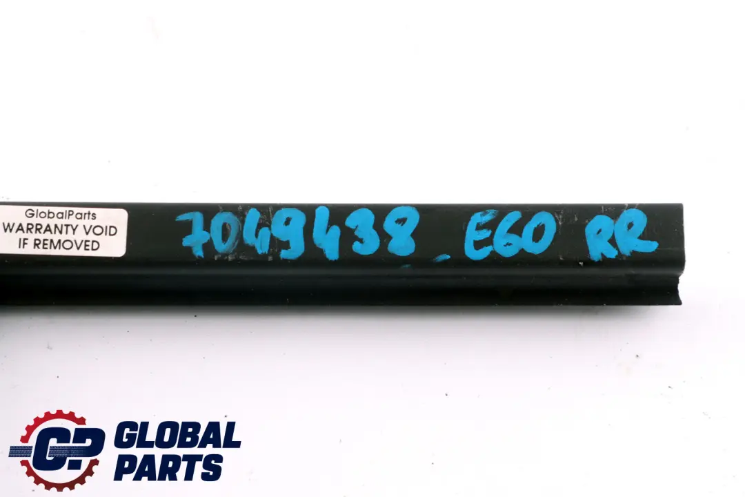 BMW 5 Series E60 M5 E60N E61 E61N Inner Right Window Channel Cover O/S - SKU 7049438 - Part number 7049438