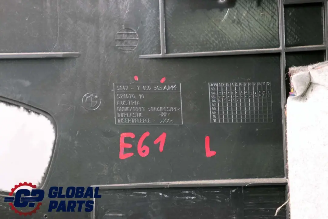 BMW E61 Carenatura Bagagliaio Copertura Portabagagli SX Antracite - SKU 7050363 - Numero di parte 7050363