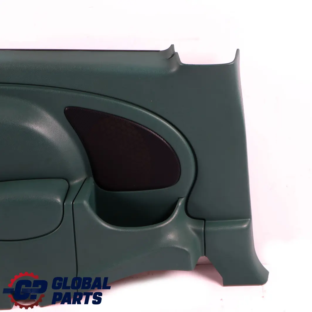 Left N/S Lateral Trim Side Panel Emerald Green to BMW Mini Cooper R50 R53 Rear with Part number 7050457 BMW Mini Cooper R50 R53 Rear Left N/S Lateral Trim Side Panel Emerald Green - SKU 7050457 - Part number 7050457