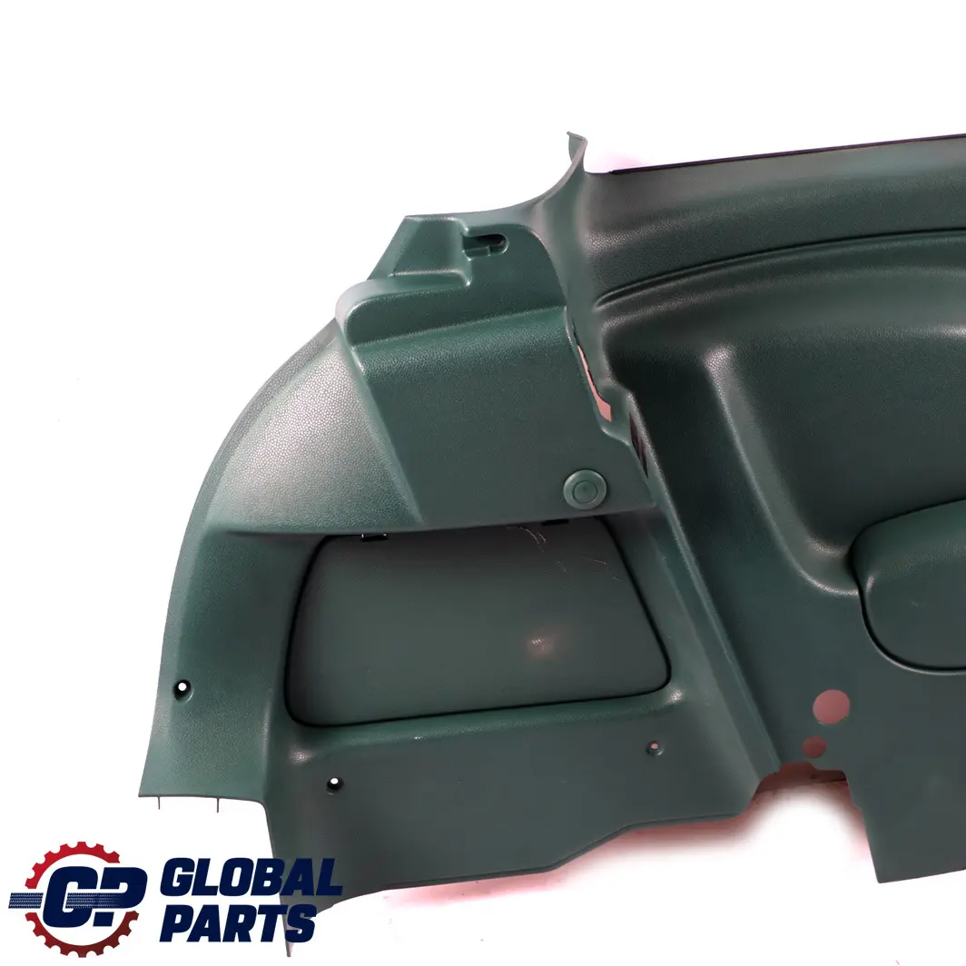 Left N/S Lateral Trim Side Panel Emerald Green to BMW Mini Cooper R50 R53 Rear with Part number 7050457 BMW Mini Cooper R50 R53 Rear Left N/S Lateral Trim Side Panel Emerald Green - SKU 7050457 - Part number 7050457