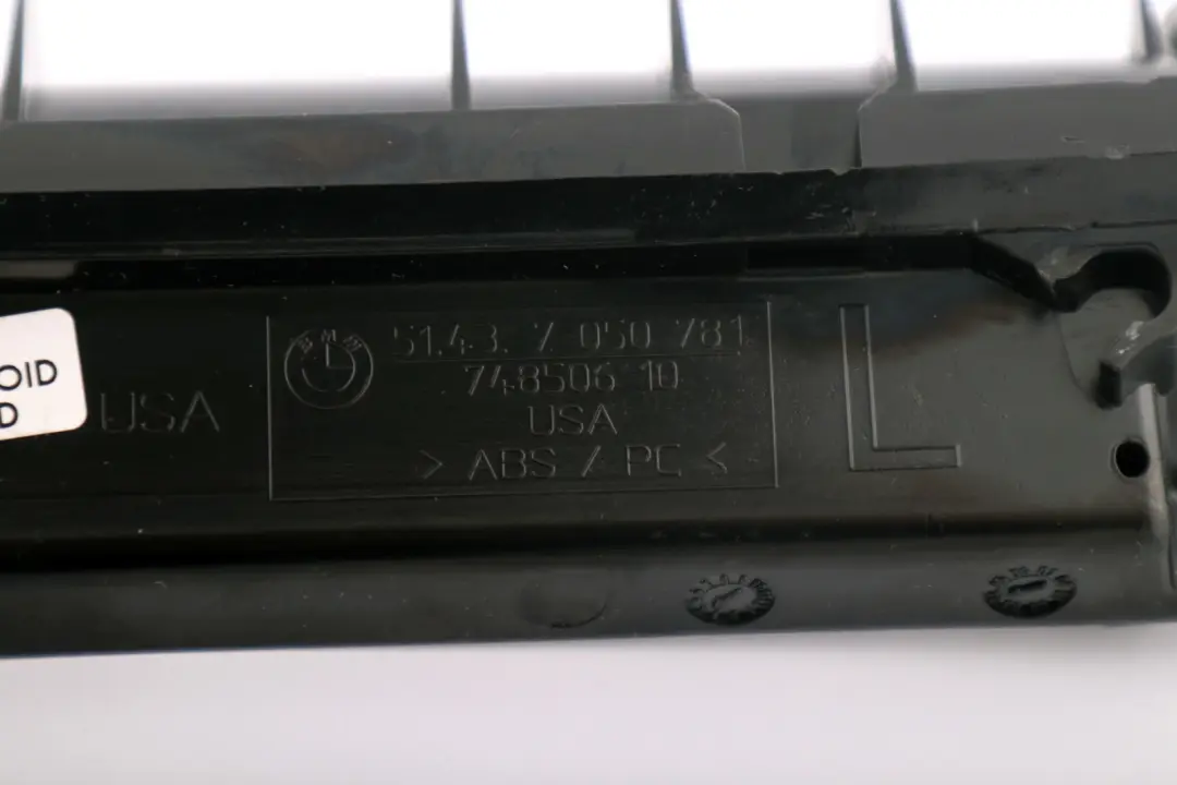 BMW Z4 Reihe E85 Innere Halterung links 5143 - SKU 7050781 - Teilenummer 7050781