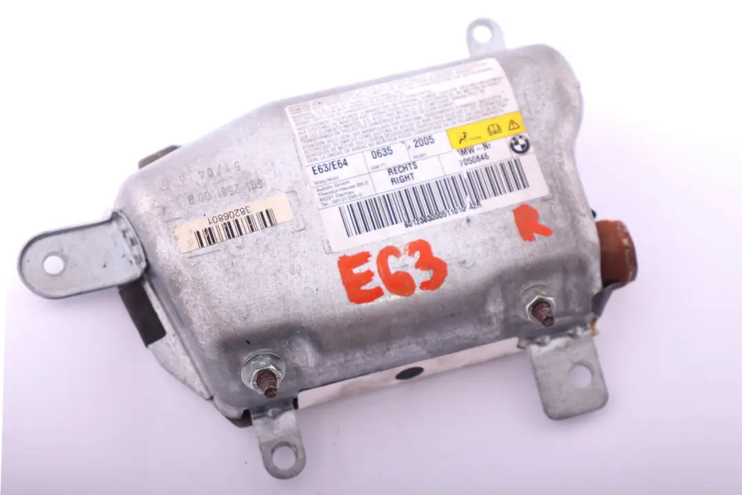 BMW E63 E64 LCI Door Air Bag Module Right Front O/S - SKU 7050846 - Part number 7050846