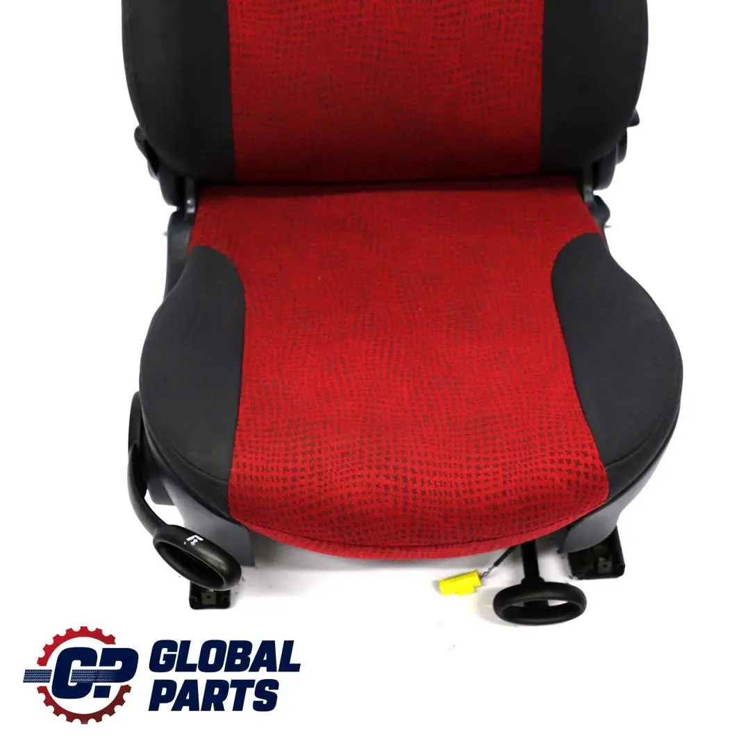 Front Right O/S Cloth Fabric Seat Kaleido Tartan Red to BMW Mini Cooper One R50 with Part number 7051148 BMW Mini Cooper One R50 Front Right O/S Cloth Fabric Seat Kaleido Tartan Red - SKU 7051148 - Part number 7051148