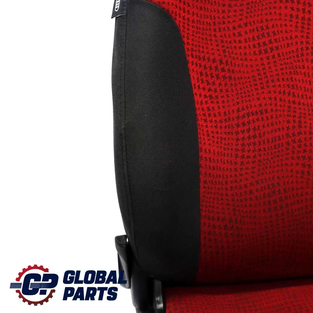 Front Right O/S Cloth Fabric Seat Kaleido Tartan Red to BMW Mini Cooper One R50 with Part number 7051148 BMW Mini Cooper One R50 Front Right O/S Cloth Fabric Seat Kaleido Tartan Red - SKU 7051148 - Part number 7051148