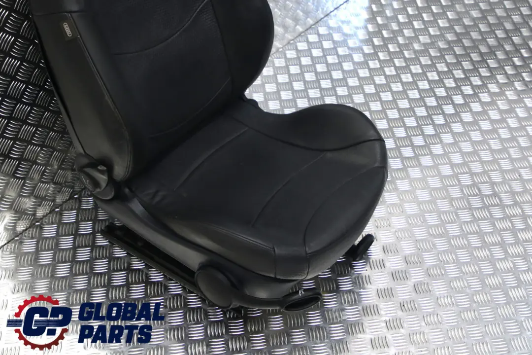Front Right O/S Leather Seat Side Panther Black to BMW Mini Cooper One R50 with Part number 7051156 BMW Mini Cooper One R50 Front Right O/S Leather Seat Side Panther Black - SKU 7051156 - Part number 7051156
