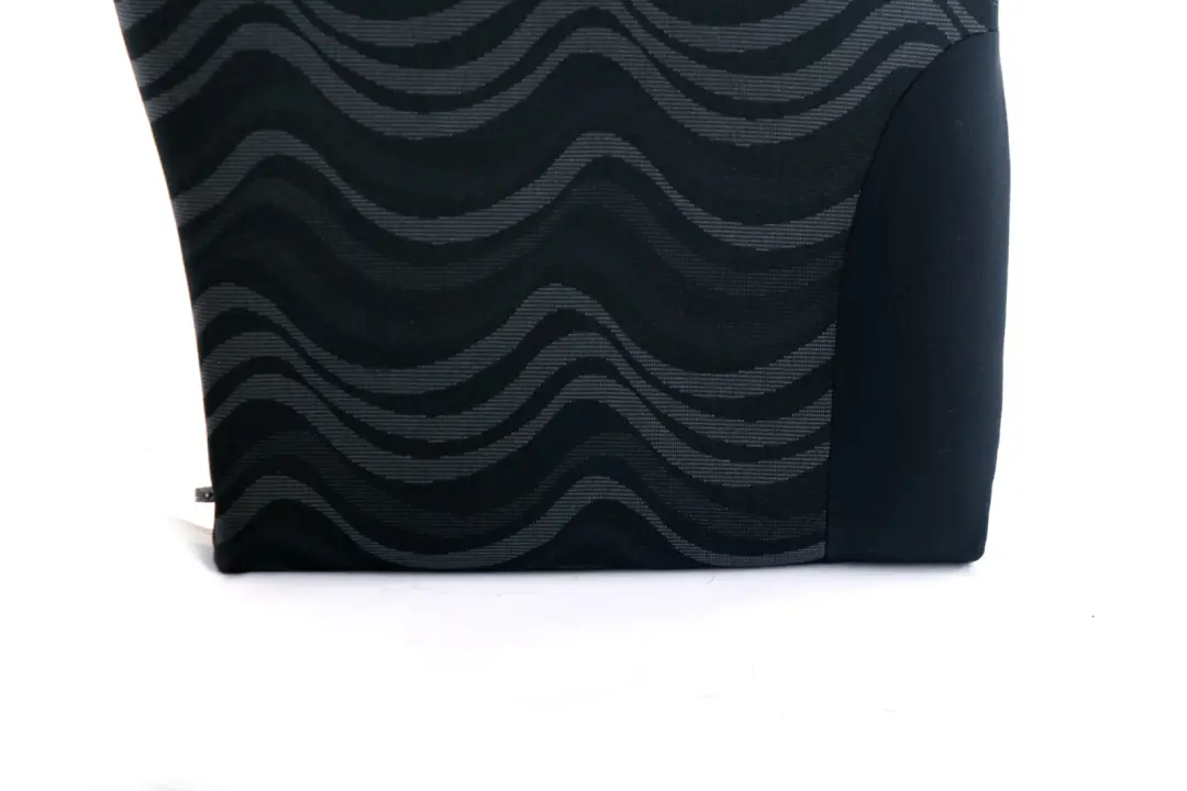 Right O/S Cloth Backrest Aqua Panther Black to BMW Mini Cooper One R50 Rear Seat with Part number 7051312 BMW Mini Cooper One R50 Rear Seat Right O/S Cloth Backrest Aqua Panther Black - SKU 7051312 - Part number 7051312