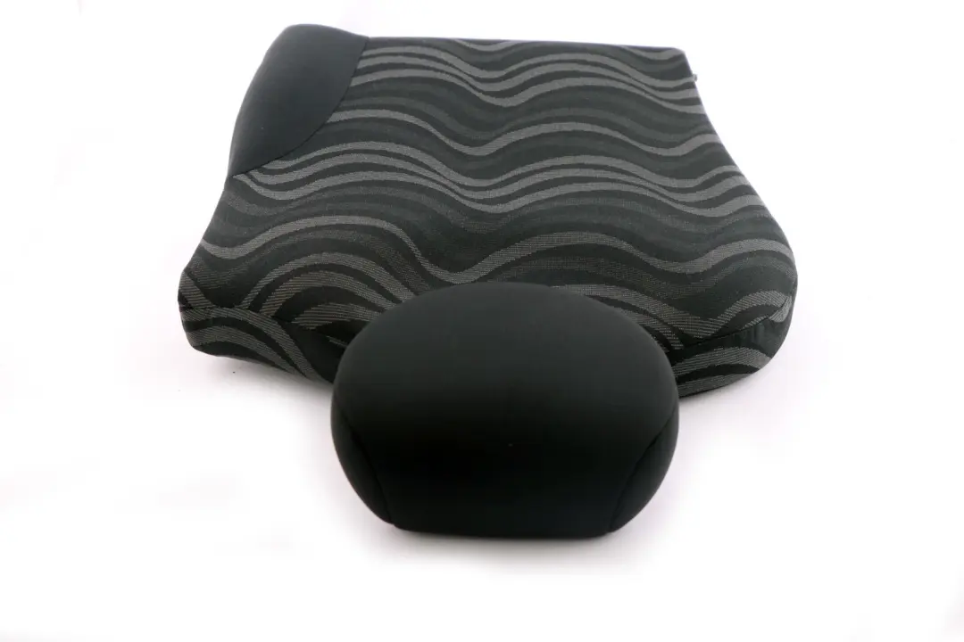 BMW Mini Cooper One R50 Rear Seat Right O/S Cloth Backrest Aqua Panther Black - SKU 7051312 - Part number 7051312