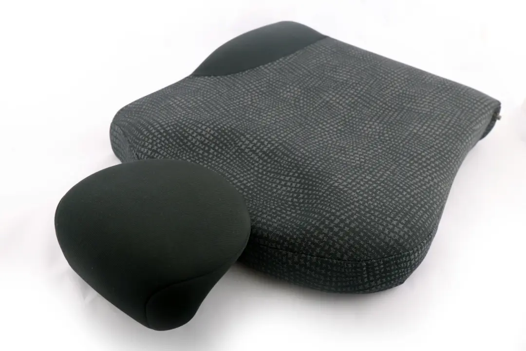 BMW Mini Cooper R50 Rear Seat Right O/S Cloth Backrest Kaleido Black - SKU 7051324 - Part number 7051324