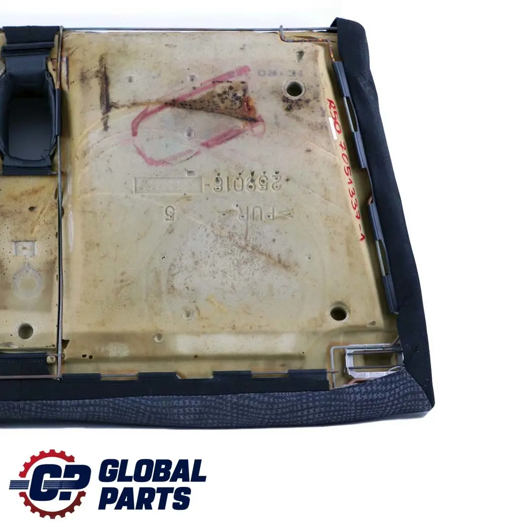 Back Cover Bench Sofa Base Cloth Panther Black to BMW Mini Cooper R50 Rear Seat with Part number 7051337 BMW Mini Cooper R50 Rear Seat Back Cover Bench Sofa Base Cloth Panther Black - SKU 7051337-1 - Part number 7051337