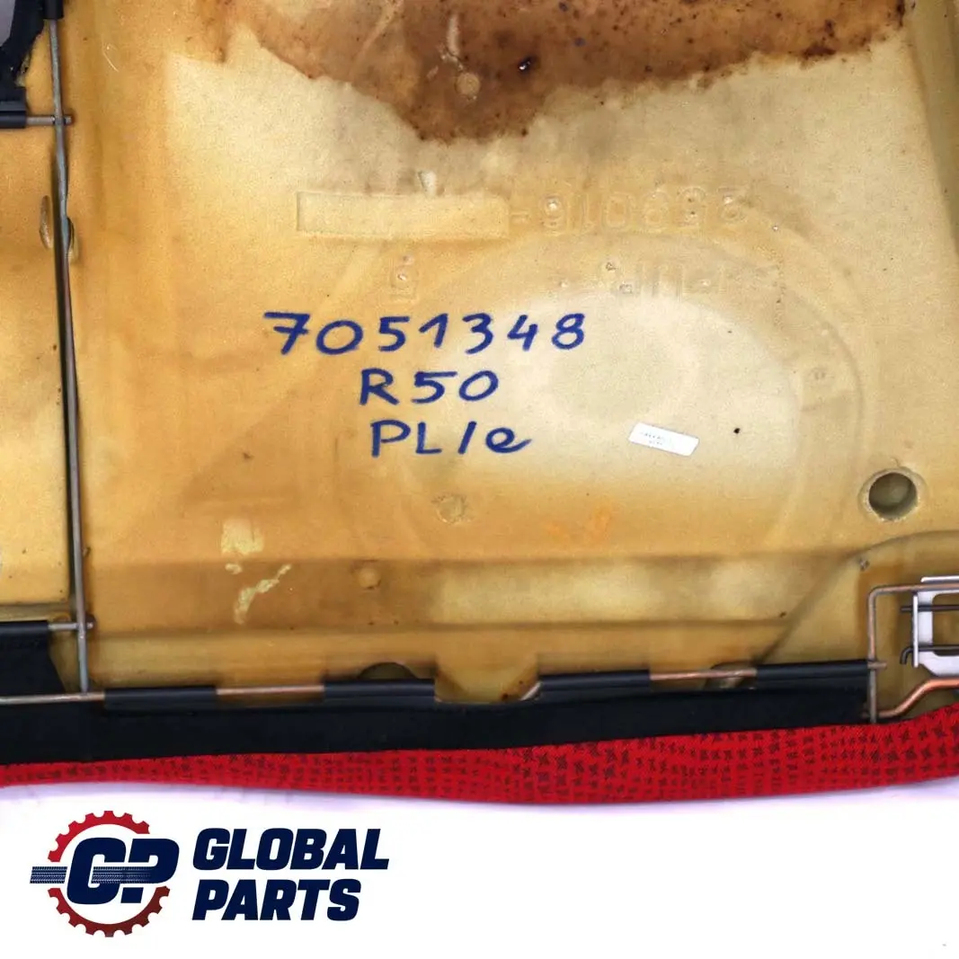 Pokrowiec Tylnej Kanapy Tkanina Tartan Czerwony do BMW Mini Cooper R50 o numerze 7051348 BMW Mini Cooper R50 Pokrowiec Tylnej Kanapy Tkanina Tartan Czerwony - SKU 7051348 - Numer Części 7051348