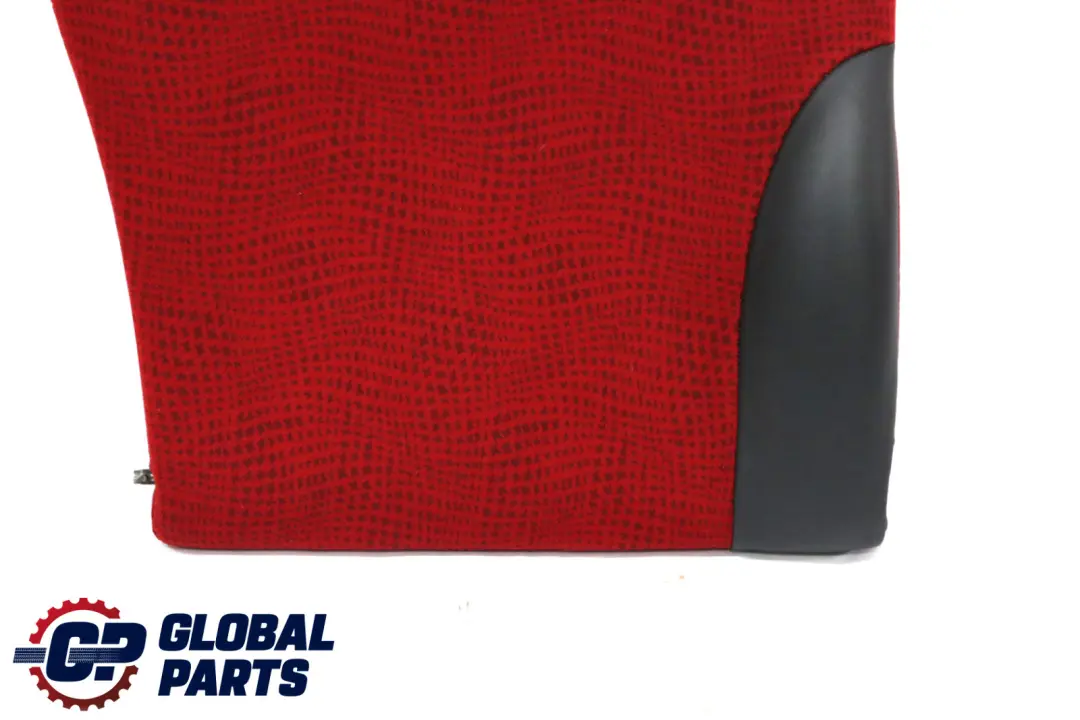 Mini Cooper One R50 Rear Back Seat Right O/S Cloth Leather Backrest Tartan Red - SKU 7051370 - Part number 7051370