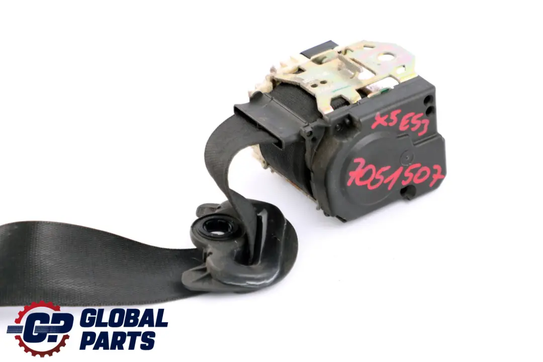 asiento trasero izquierdo cinturon De seguridad Schwarz Negro para BMW X5 E53 con número de pieza 7051507 BMW X5 E53 asiento trasero izquierdo cinturon De seguridad Schwarz Negro - SKU 7051507 - Número de pieza 7051507