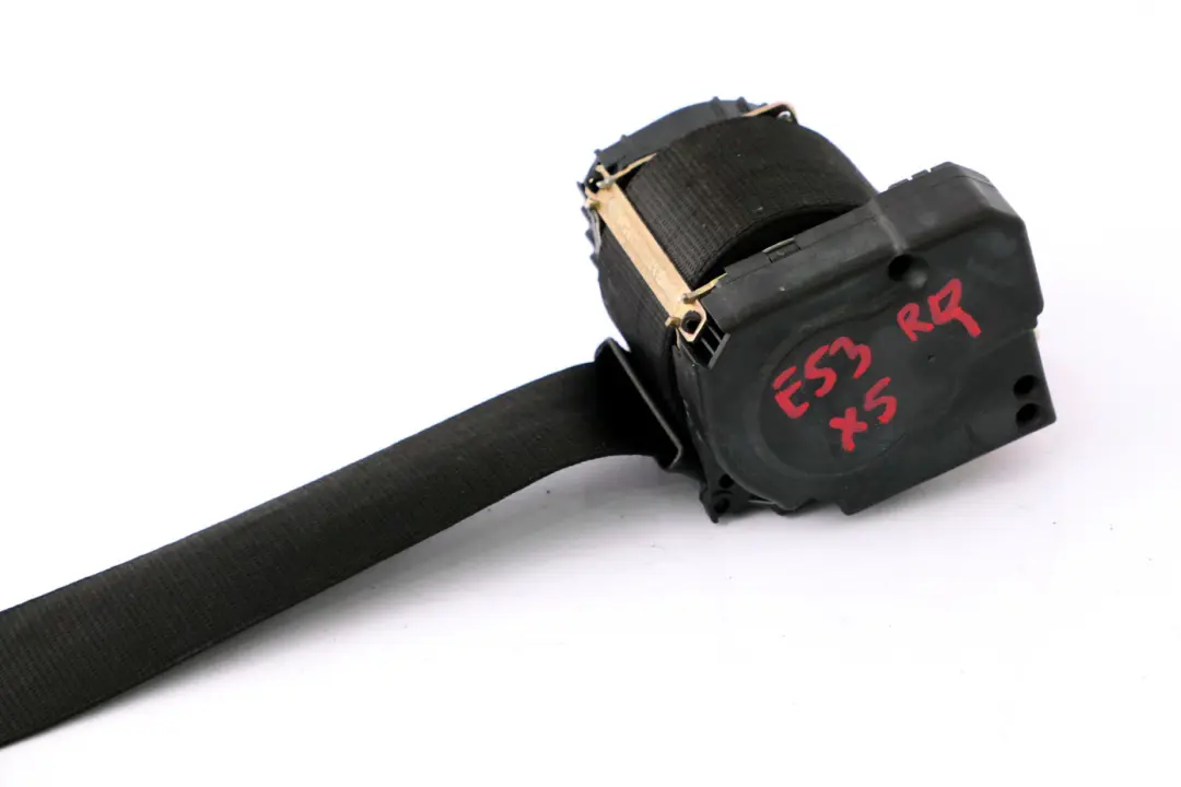 BMW X5 Series E53 Seat Seatbelt Seat Belt Rear Right O/S Schwarz Black - SKU 7051508 - Part number 7051508