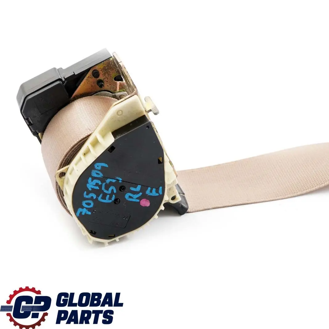 BMW X5 Series E53 Rear Left N/S Seat Upper Belt Seatbelt Light Beige - SKU 7051509 - Part number 7051509