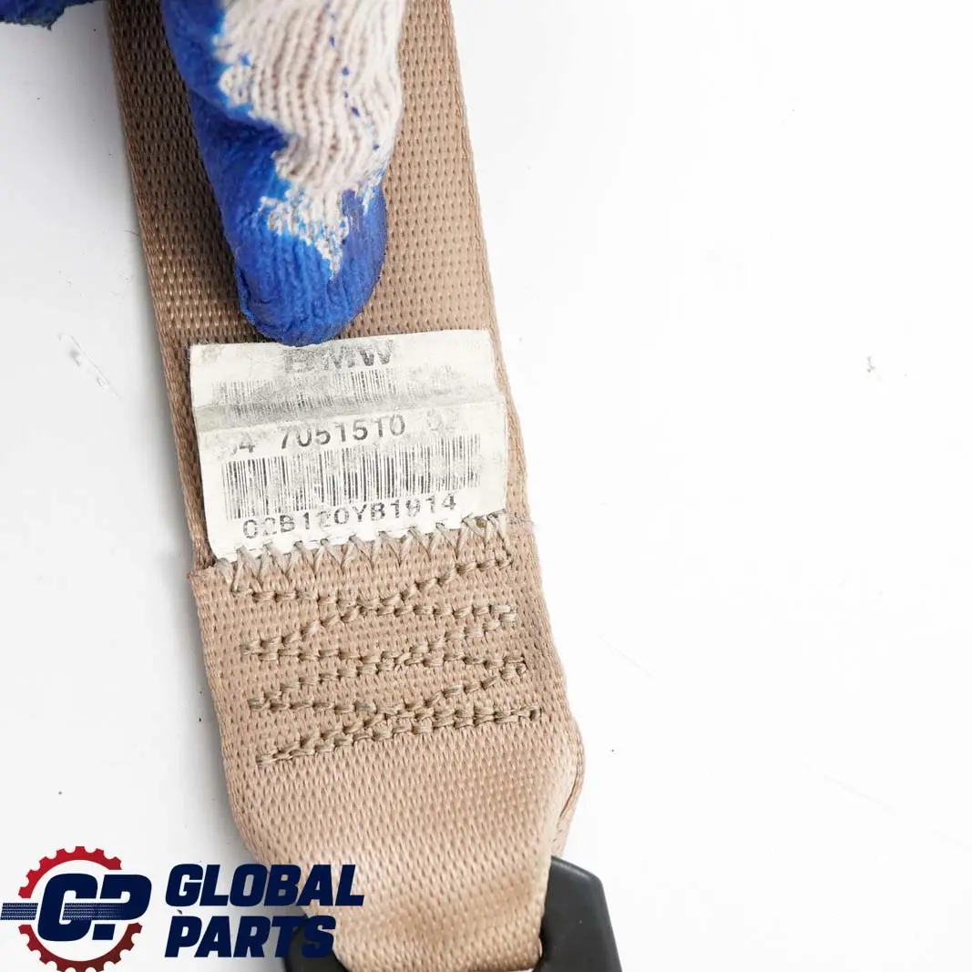 Membrure Superieure Arriere Droite Ceinture Beige Clair pour BMW X5 E53 à propos du numéro de pièce 7051510 BMW X5 E53 Membrure Superieure Arriere Droite Ceinture Beige Clair - SKU 7051510 - Numéro de pièce 7051510