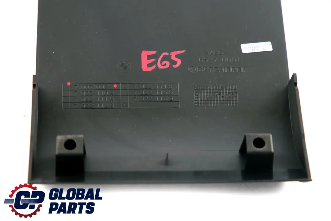 BMW 7 Reihe E65 E66 E67 Armlehnenverkleidung Schwarz 7007002 - SKU 7051750 - Teilenummer 7051750