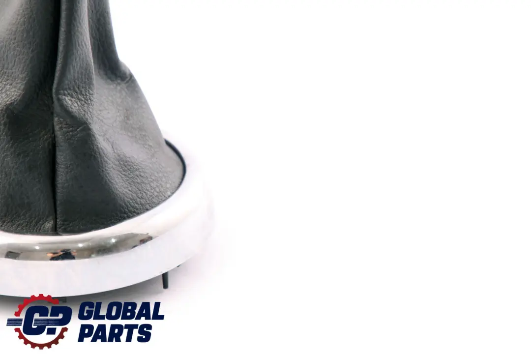 Mini Cooper R50 R52 Trim Ring Silver Gearshift Lever Boot Panther Black - SKU 7052157-1 - Part number 7052157
